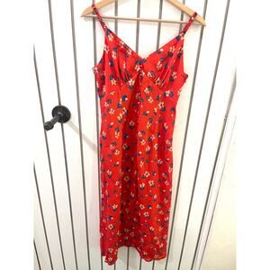 Urban Revivo Red Floral Dress NWT